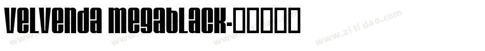 Velvenda Megablack字体转换